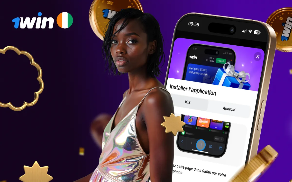 1win Sur Mobile en CI : APK et iOS 2026